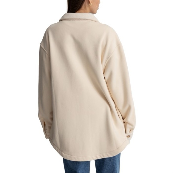 Rhythm. Reverse Fleece Shacket - Picture 3 of 10